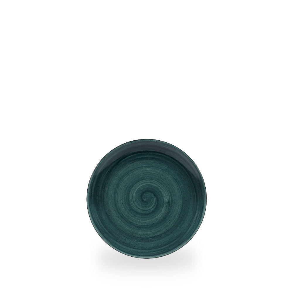 Churchill Stonecast Patina Rustic Teal Teller Flach Coup 16,5 cm