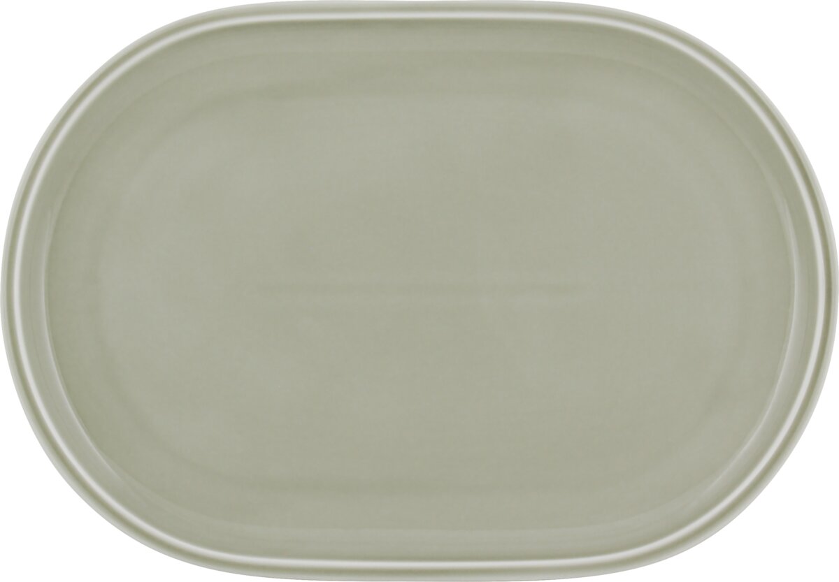 Shiro Glaze Steam - Platte oval coup, 36 x 24 cm