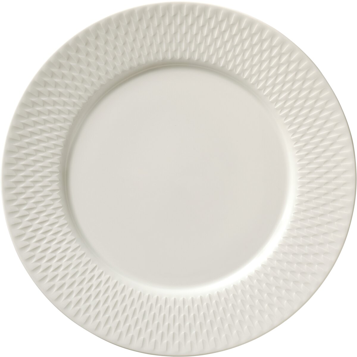 Purity Reflections - Teller flach rund Fahne Relief 17 cm