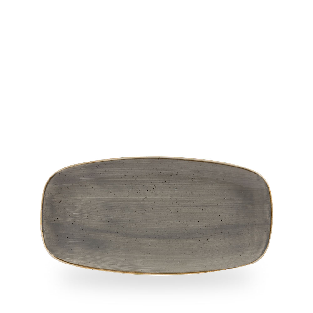 Churchill Stonecast Grey Chefs Oblong Platte 29.8 x 15.3 cm