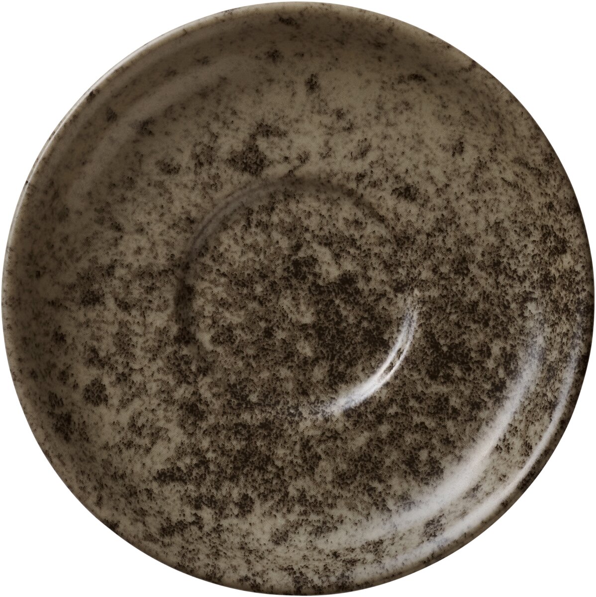 Sandstone Dark Brown - Untertasse rund, 14 cm