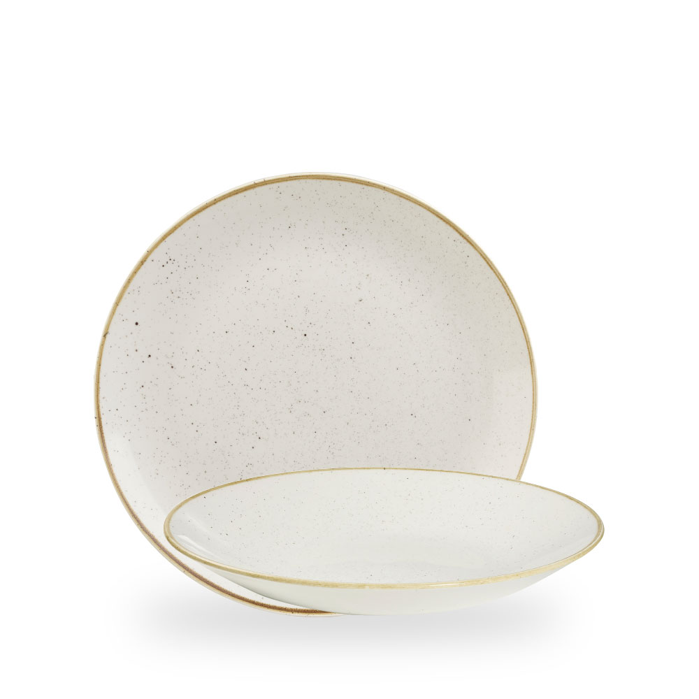Churchill Stonecast Barley White Teller Tief Coup 25,5 cm