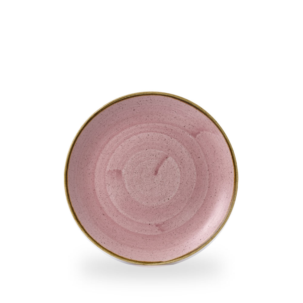 Churchill Stonecast Petal Pink Teller Flach Coup 23 cm