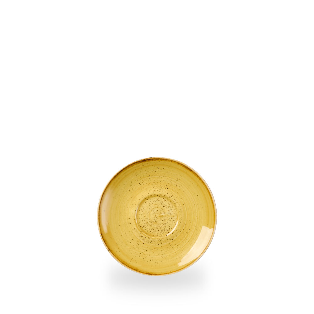 Churchill Stonecast Mustard Cappuccino Untertasse 6,25" 