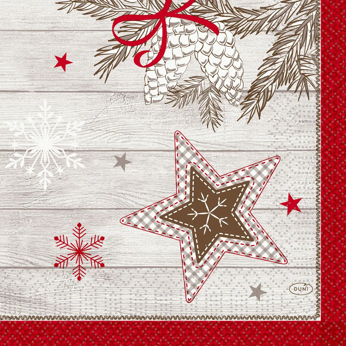 Zelltuchservietten - Cozy Winter, 33 x 33 cm, 3-lagig, 1/4 Falz