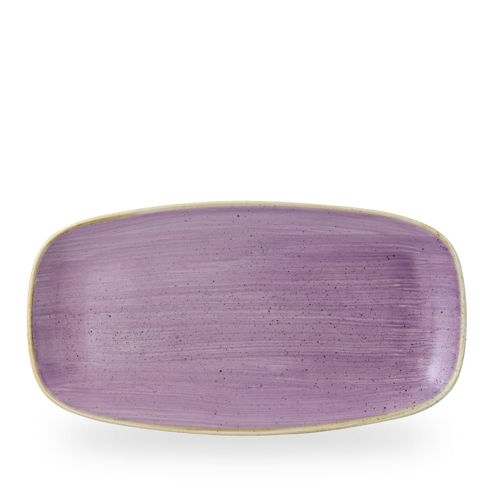 Churchill Stonecast Lavender Chefs Platte Laenglich 35,5 x 18,9 cm