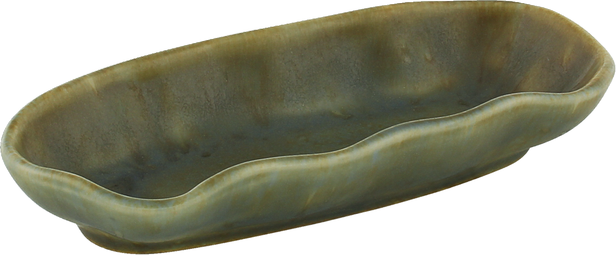 Nami - Platte oval olive 15x7cm