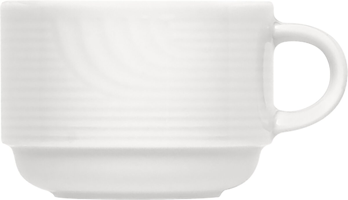 Carat - Obertasse stapelbar, Relief, 0.28 ltr.