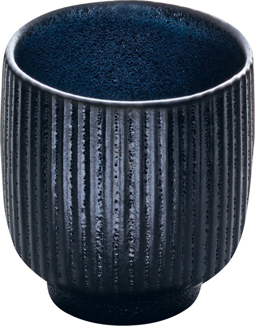 Nara Black - Obertasse Relief,  schwarz, 0.10 ltr.
