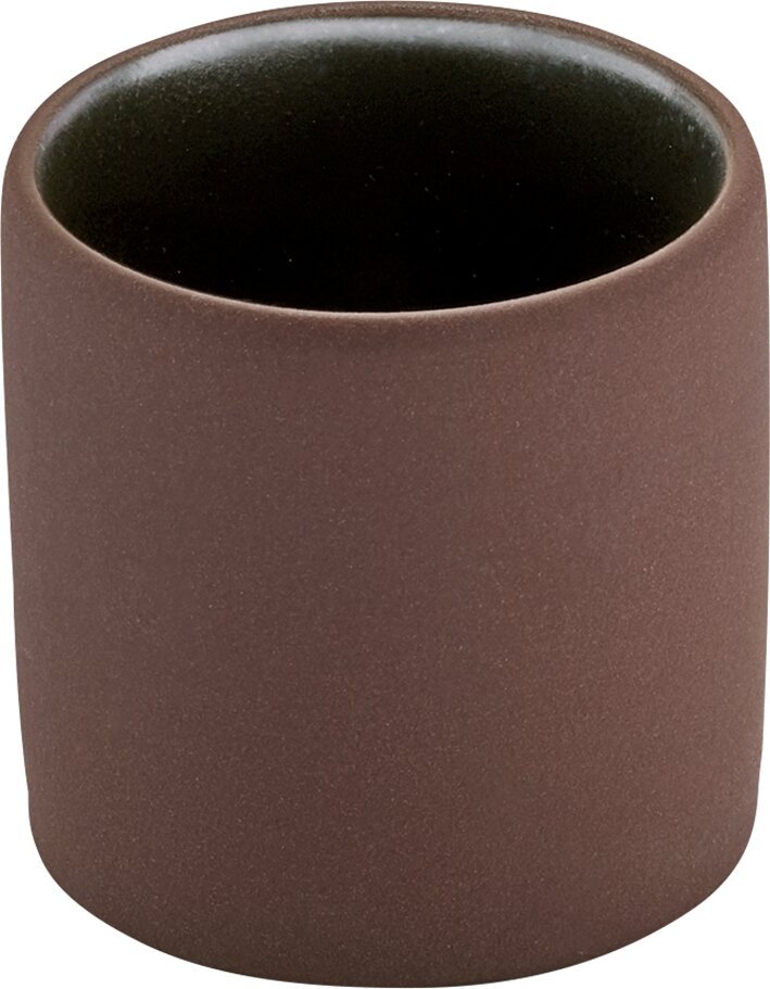 2in1 Braun-Schwarz - Obertasse Plateau, 0.09 ltr.