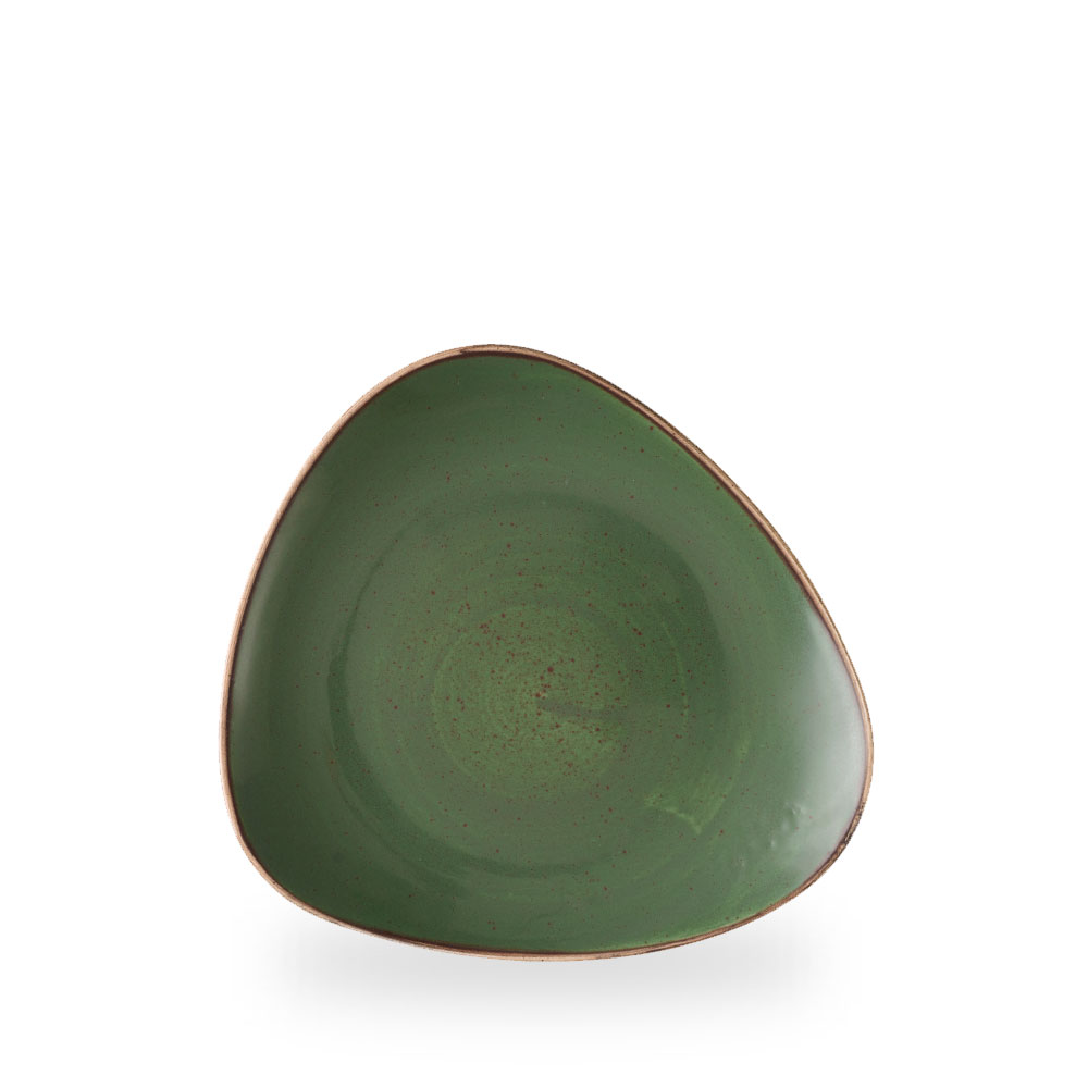 Churchill Stonecast Sorrel Green Schale Tief Dreieckig 22,9 cm