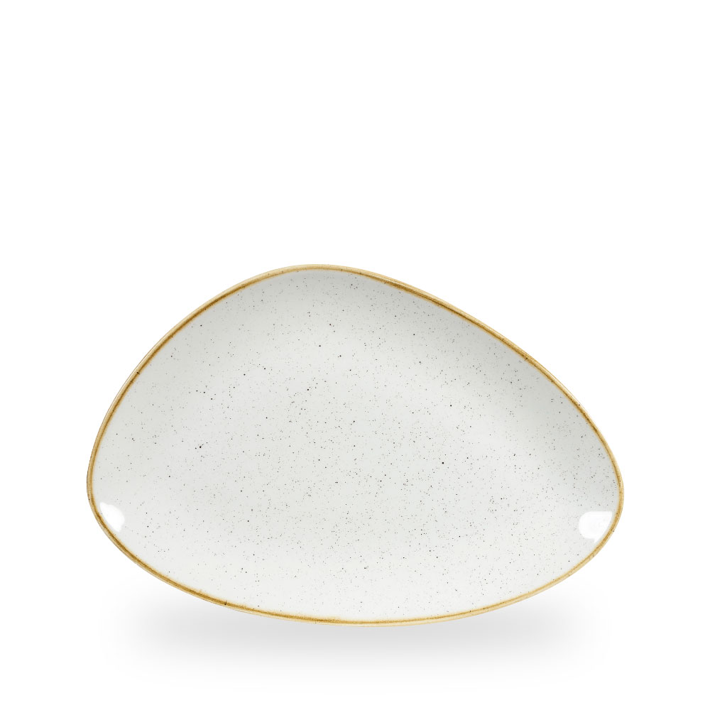 Churchill Stonecast Barley White Chefs Platte Dreieckig 30.4 x 20.5 cm