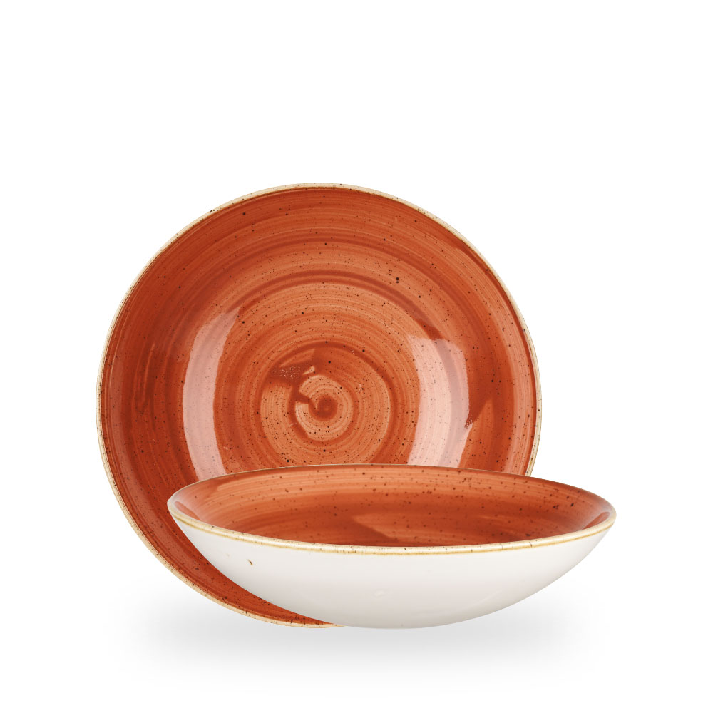 Churchill Stonecast Spiced Orange Schale Tief Coup 24,8 cm