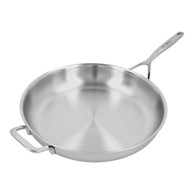 Bratpfanne, 32 cm, 18/10 Edelstahl, rund