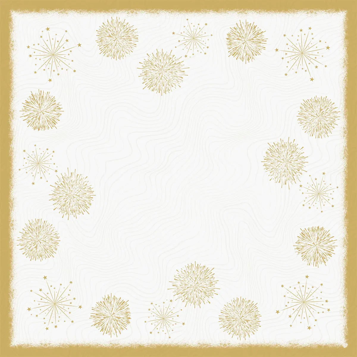 Mitteldecken BIO Dunicel - Sparkly White, 84 x 84 cm
