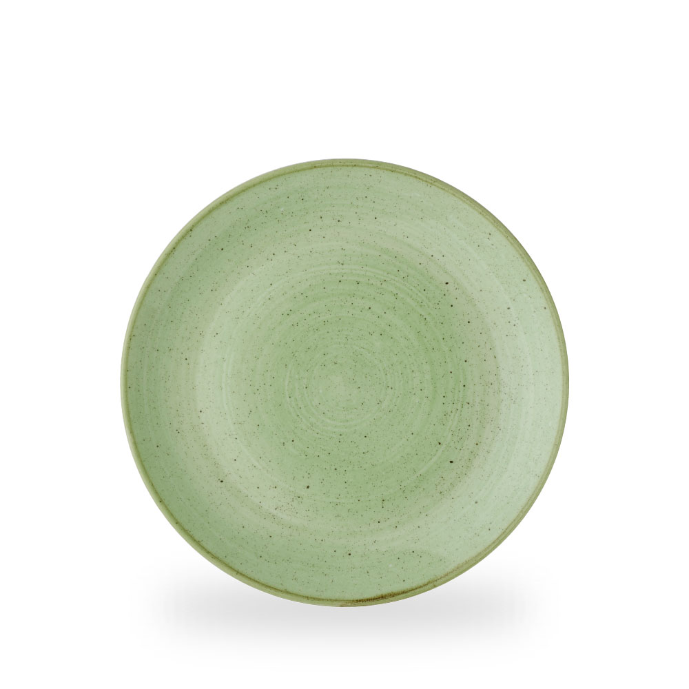 Churchill Stonecast Sage Green Teller Flach Coup 26 cm