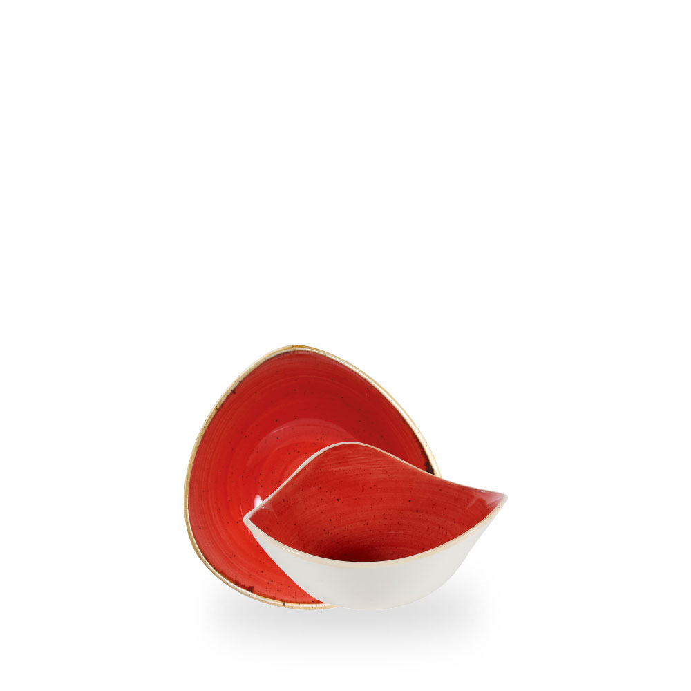 Churchill Stonecast Berry Red Bowl Dreieck.15,3 cm, 26Cl