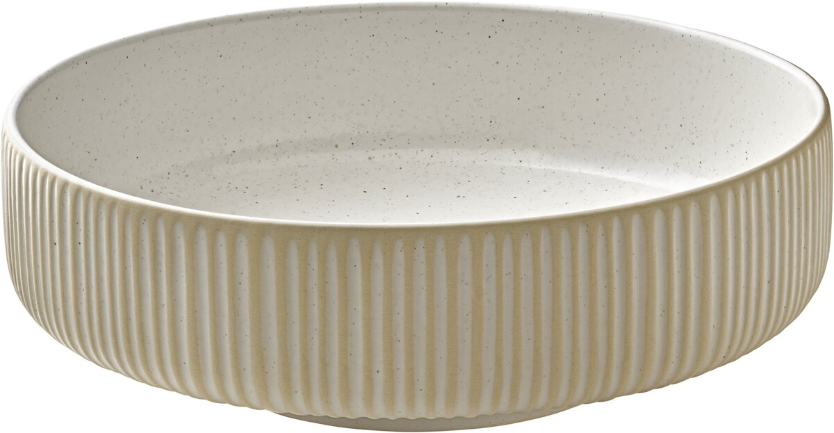 Nara White - Schüssel rund Relief,  weiß, 16 cm, 0.71 ltr.
