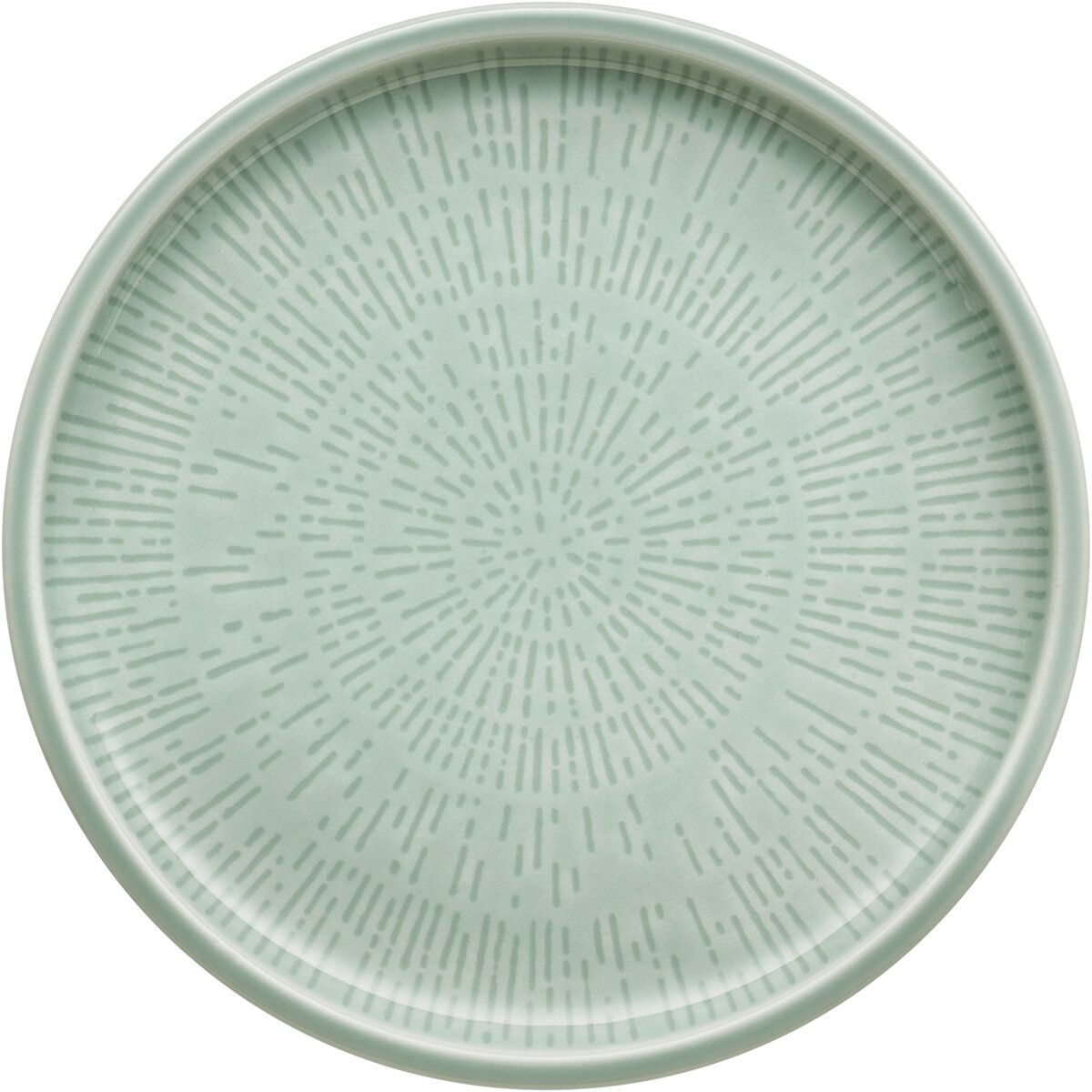 Shiro Glaze Frost - Teller flach rund coup Struktur, 17 cm