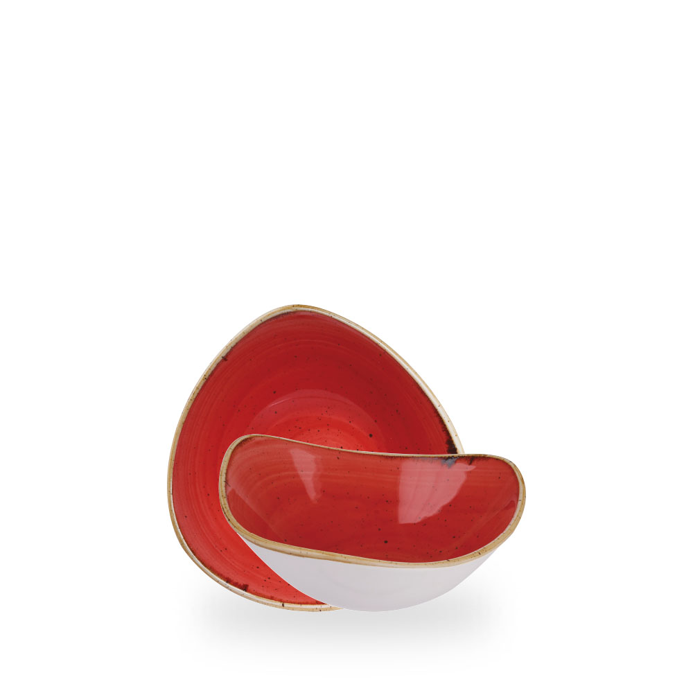 Churchill Stonecast Berry Red Bowl Dreieck.18,5 cm, 37Cl