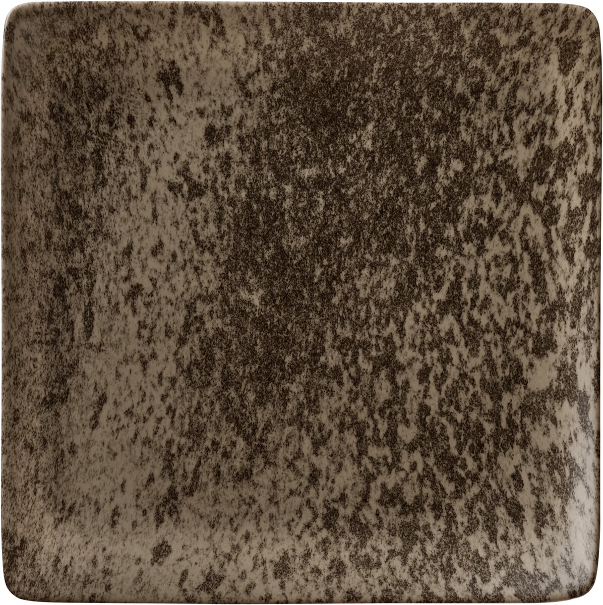 Sandstone Dark Brown - Teller flach quadratisch, 29 cm