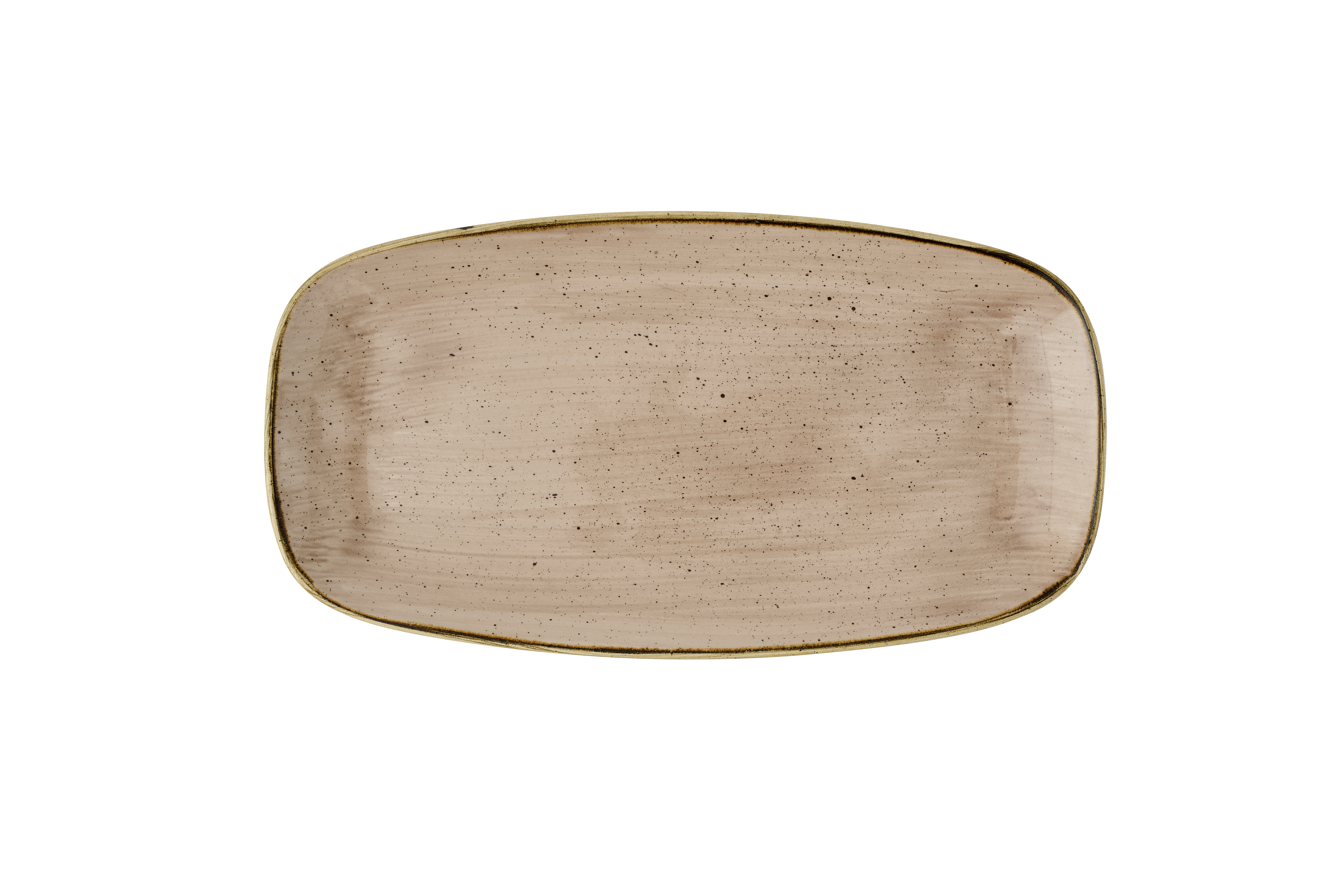 Churchill Stonecast Truffle Oblong Chefs Oblong Plate 35,5 x 18,9 cm 