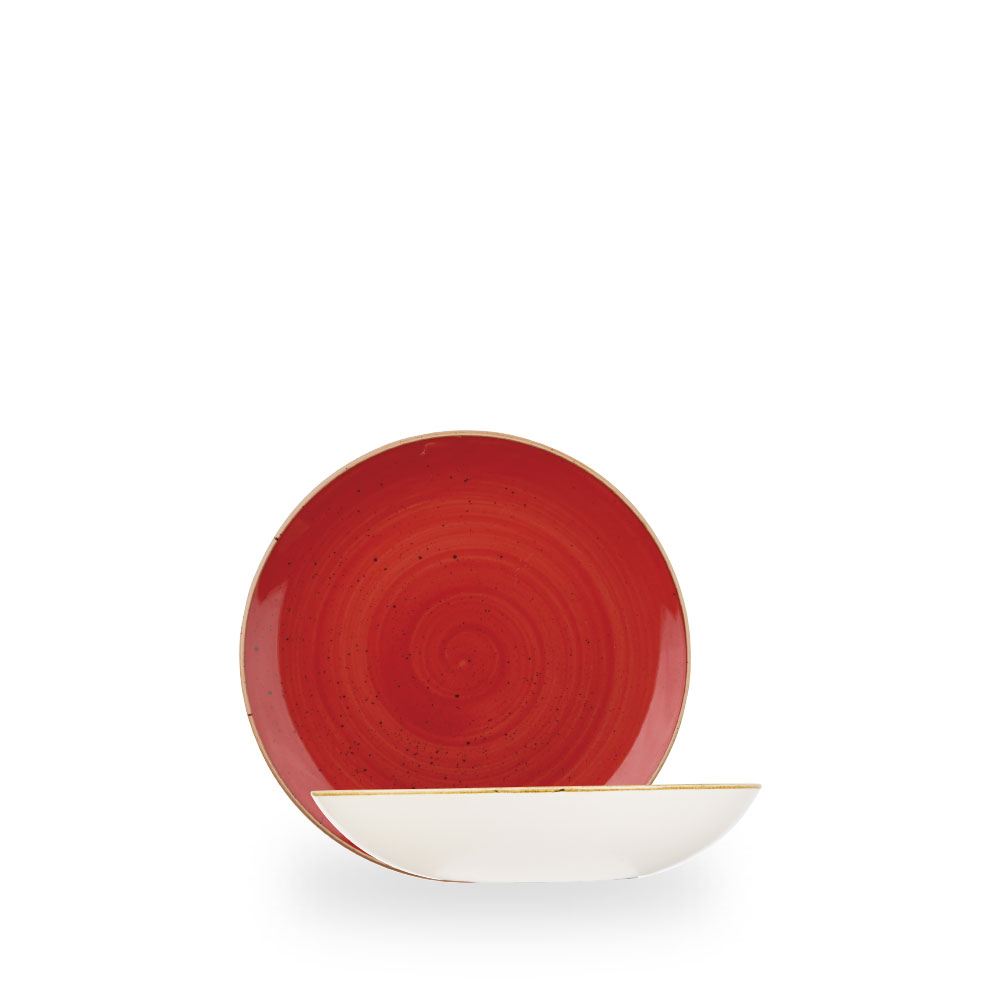 Churchill Stonecast Berry Red Teller Tief Coup 18,2 cm