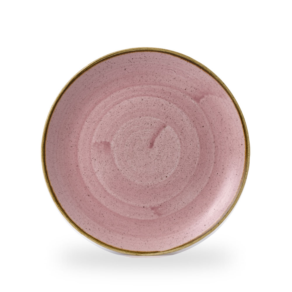 Churchill Stonecast Petal Pink Teller Flach Coup 24,8 cm