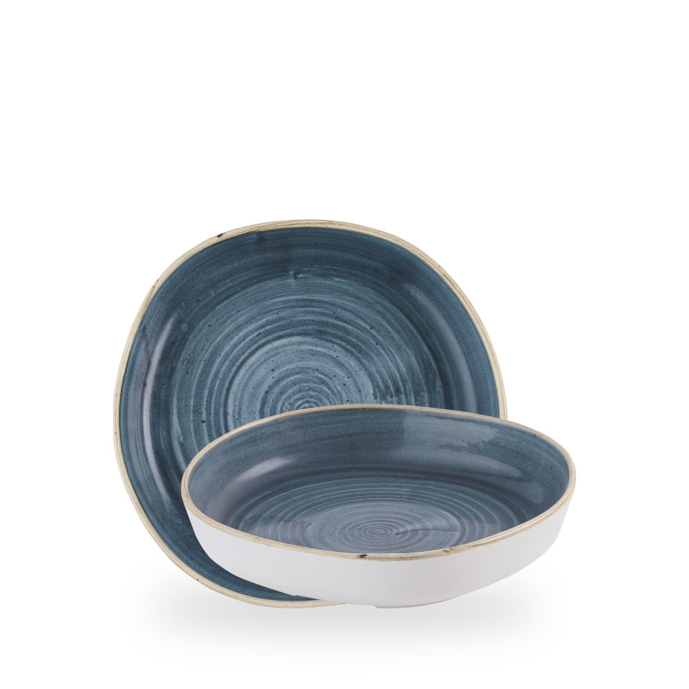 Churchill Stonecast Blueberry Teller Tief Mit Steilrand Organic 23 cm