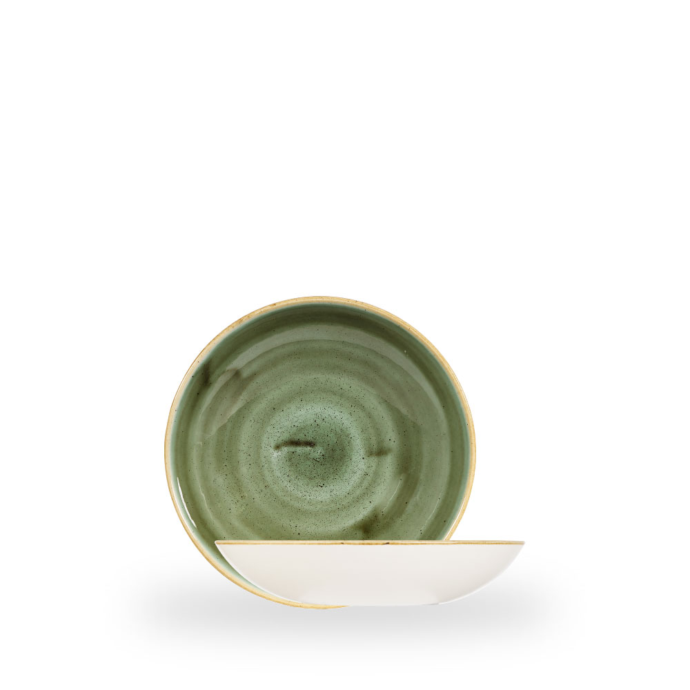 Churchill Stonecast Samphire Green Teller Tief Coup 18,2 cm