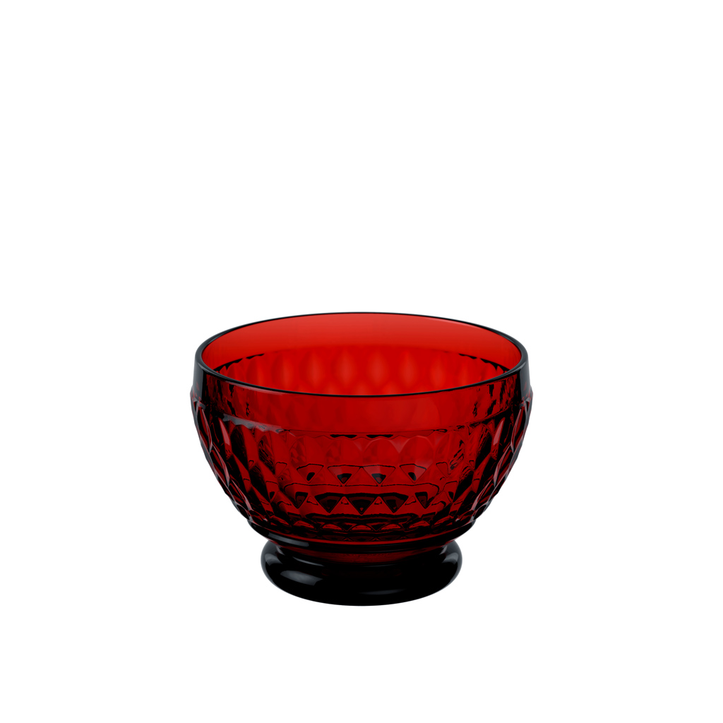 Boston coloured - Schale red 245 x 245 x 85 mm, 0.43 ltr.