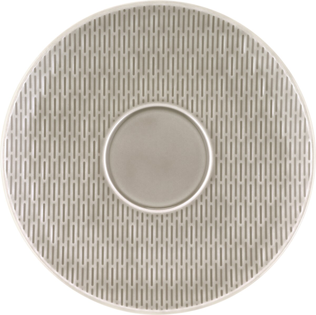 Scope glow GRAY - Untertasse rund Struktur 19 cm