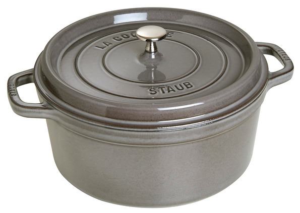 Cocotte, 28 cm, Graphit-Grau, rund, Gusseisen