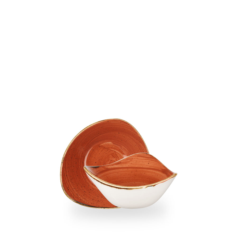 Churchill Stonecast Spiced Orange Bowl Dreieck.15,3 cm, 26Cl
