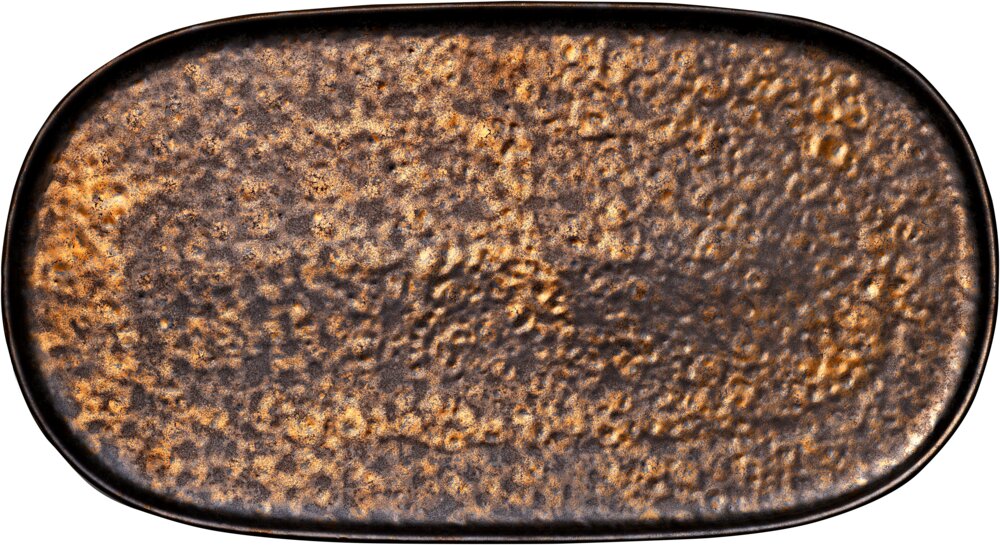 Nivo Metallic - Platte flach coup 34 x 19 cm