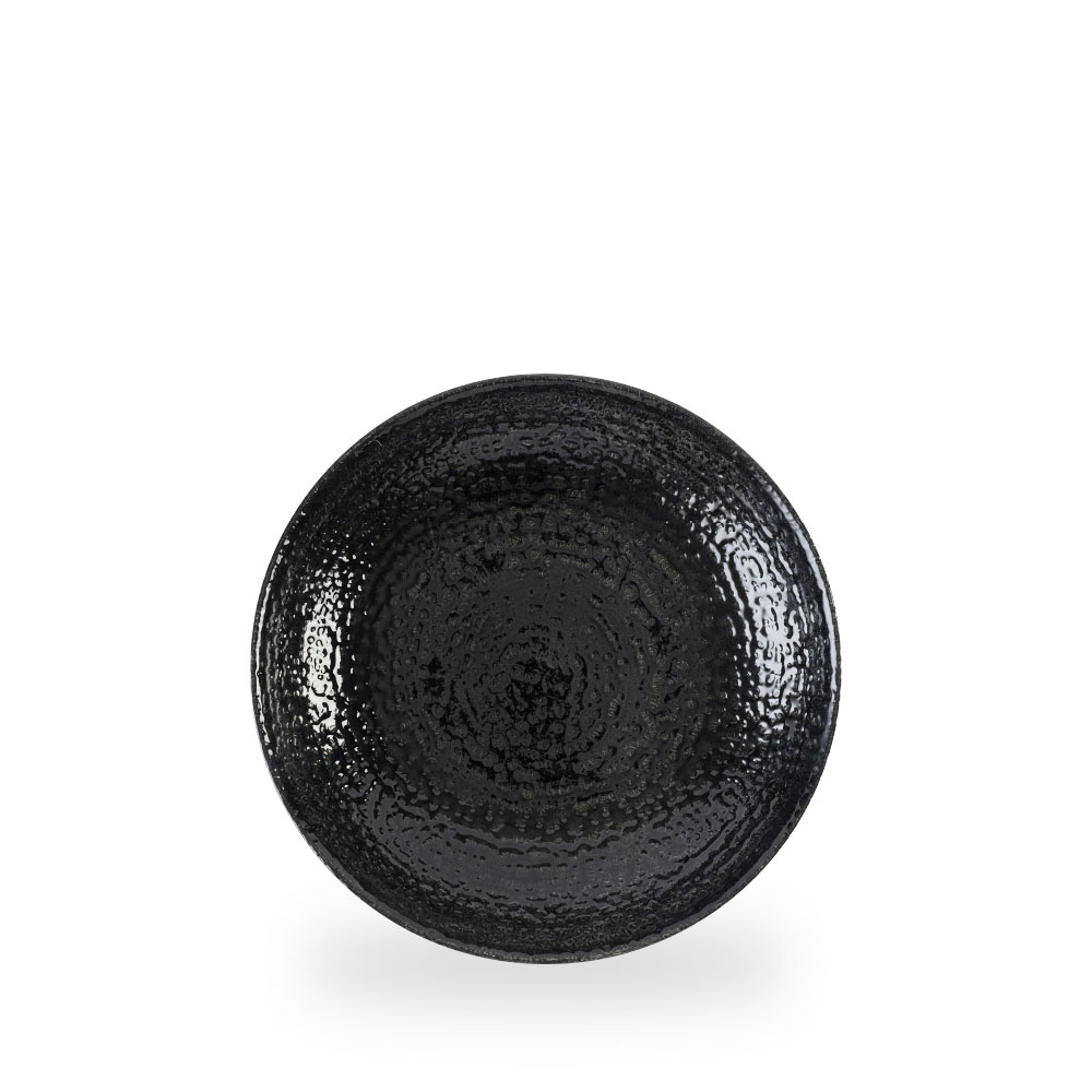 Churchill Studio Prints Homespun Chroma Carbon Black Teller Flach Coup 21,7 cm