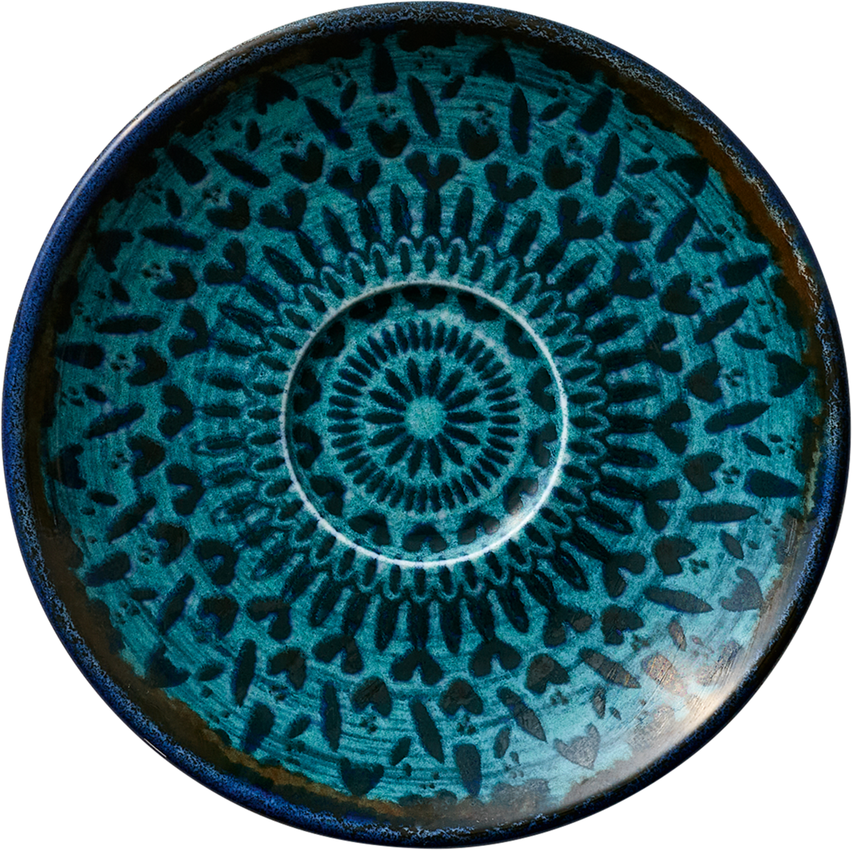 Mirage - Untertasse rund indigo 12cm
