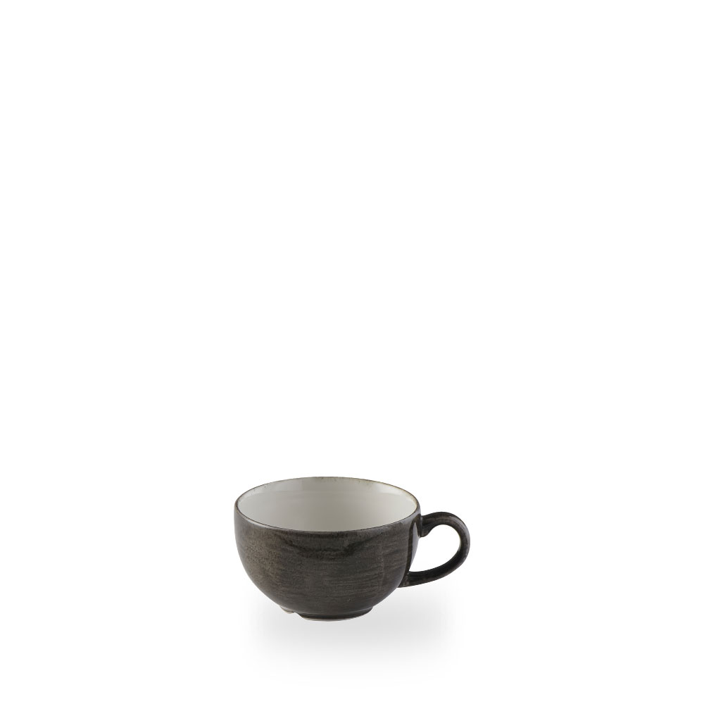 Churchill Stonecast Patina Iron Black Cappuccino Tasse 34Cl 