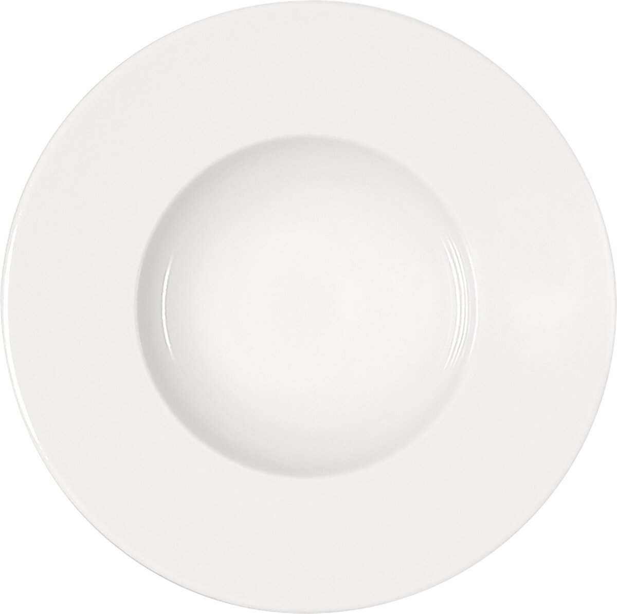 Maitre - Teller tief rund breite Fahne, 25 cm