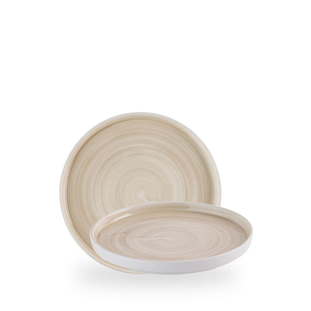 Churchill Stonecast Canvas Natural Teller Mit Steilrand 21 cm