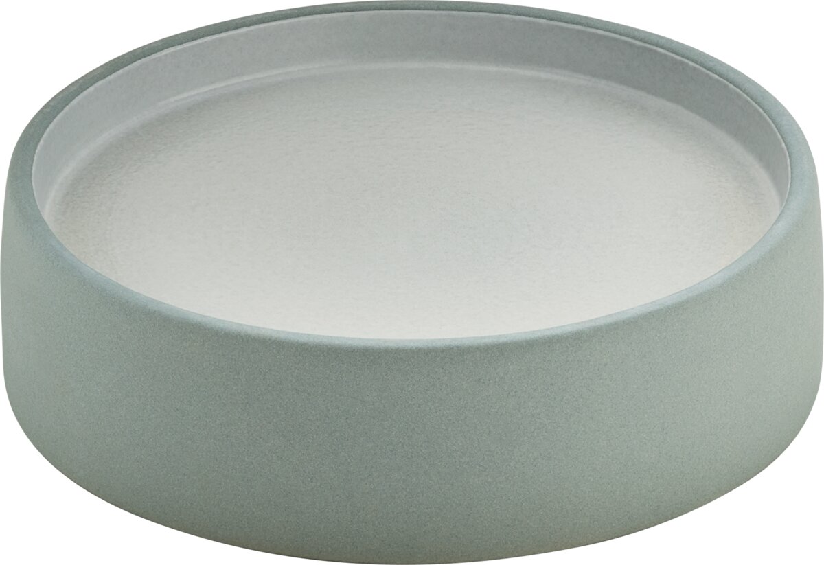 2in1 Grau-Weiß - Teller flach, tief rund, 16 cm