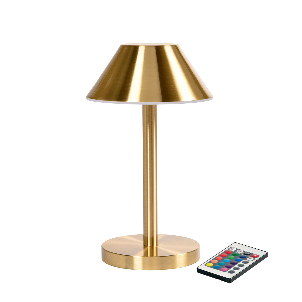 Zelda Midi - LED Tischleuchte kabellos, brass