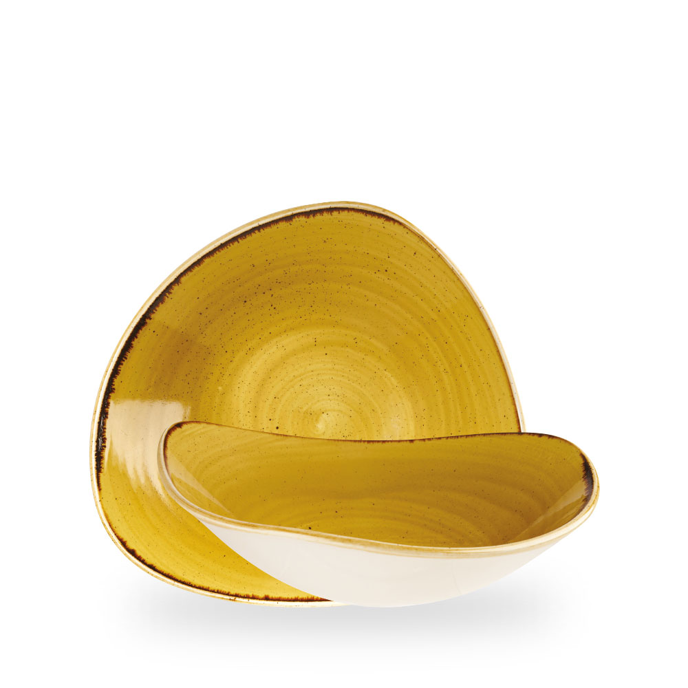 Churchill Stonecast Mustard Bowl Dreieck.23,5 cm, 60Cl