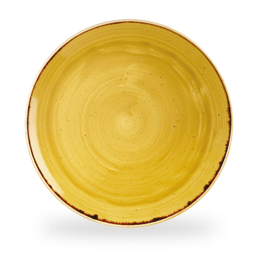 Churchill Stonecast Mustard Teller Flach Coup 32,4 cm