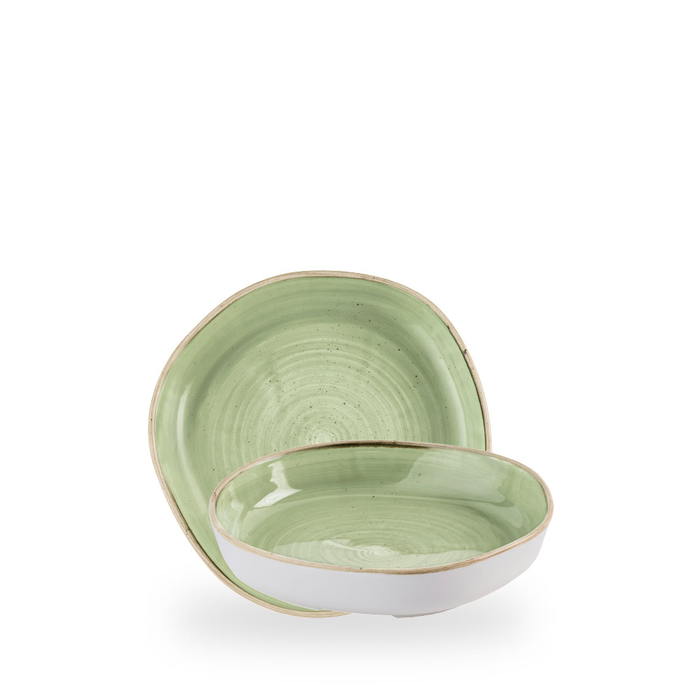 Churchill Stonecast Sage Green Teller Tief Mit Steilrand Organic 20 cm