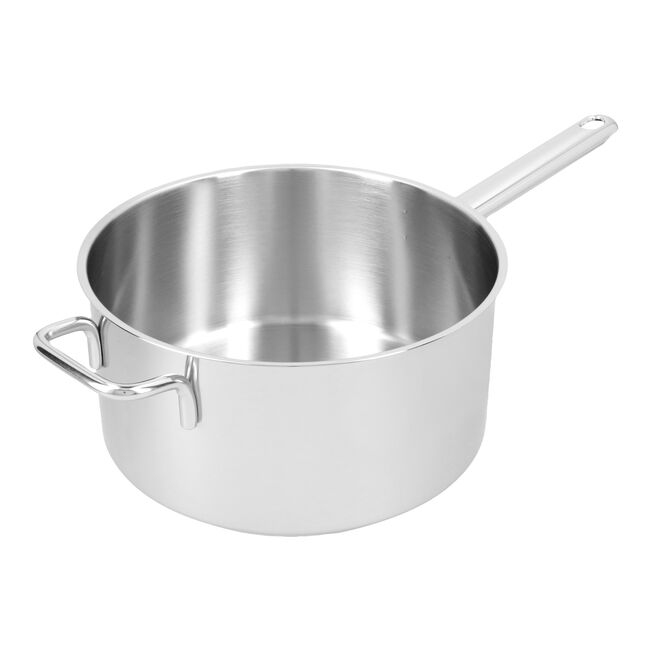 Stieltopf ohne Deckel, 22 cm, rund, 18/10 Edelstahl