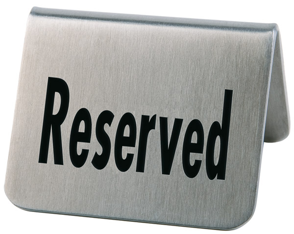 Tischaufsteller 2er Set, Reserved