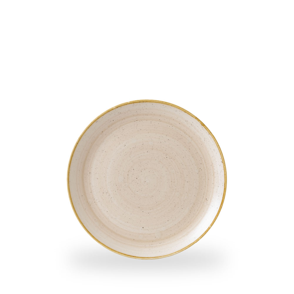 Churchill Stonecast Nutmeg Cream Teller Flach Coup 21,7 cm