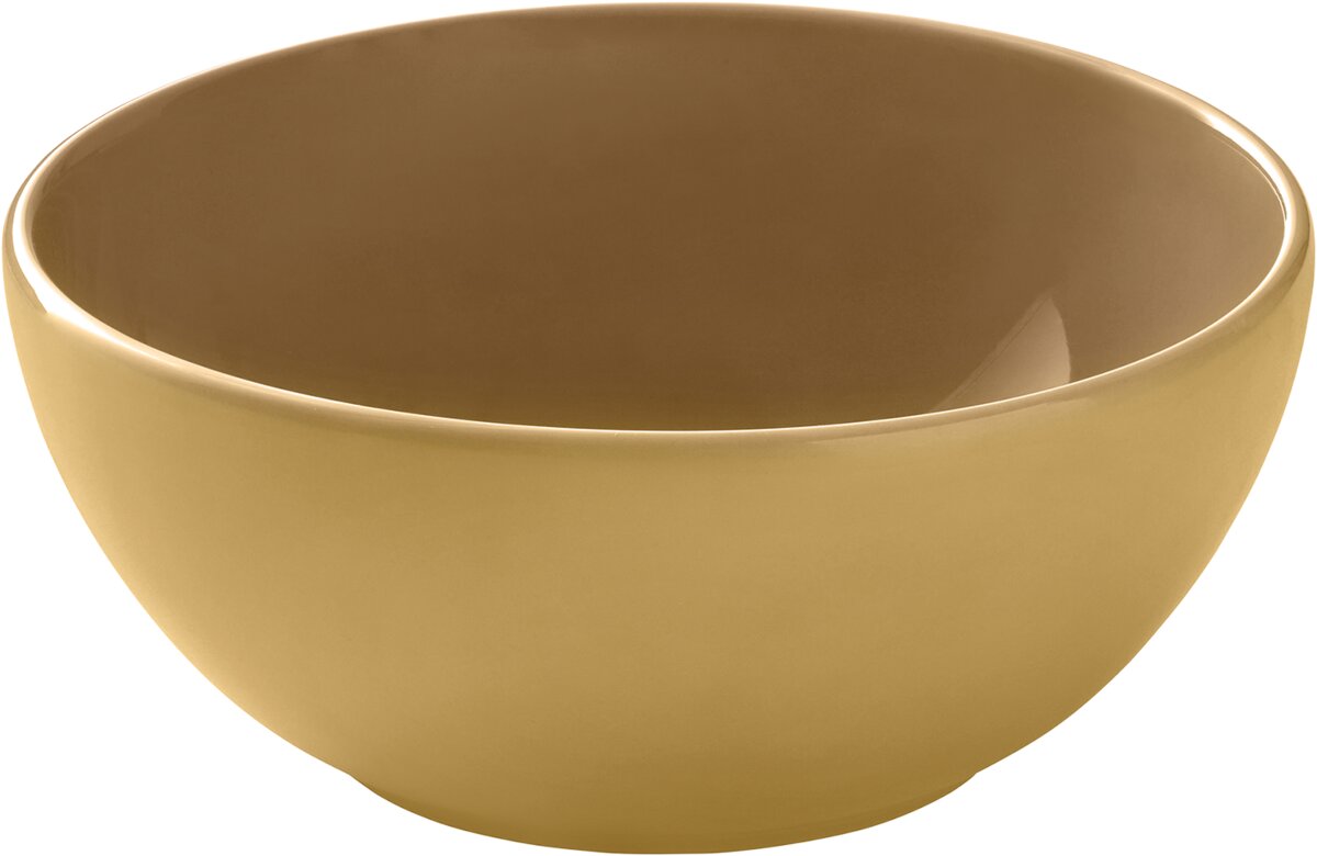 Sandstone Dark Yellow uni - Schale rund, 12 cm, 0.36 ltr.