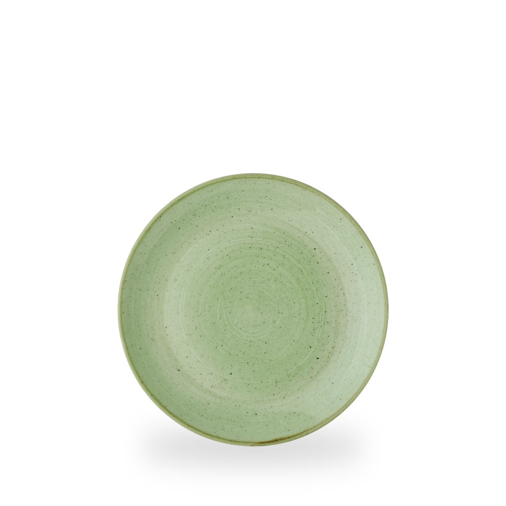 Churchill Stonecast Sage Green Teller Flach Coup 21.7 cm